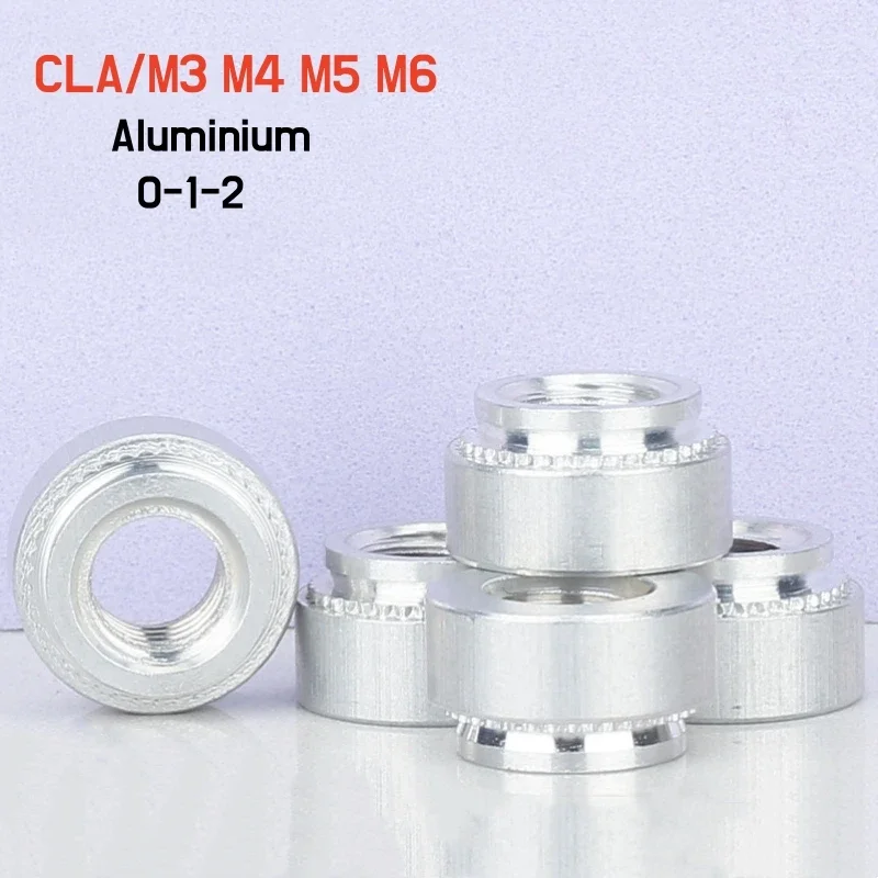 M3 M4 M5 M6 Aluminium Rivnut Self-Clinching Insert Nutsert Press Rivet Nut Slab Thickness 0.8mm 1.0mm 1.4mm