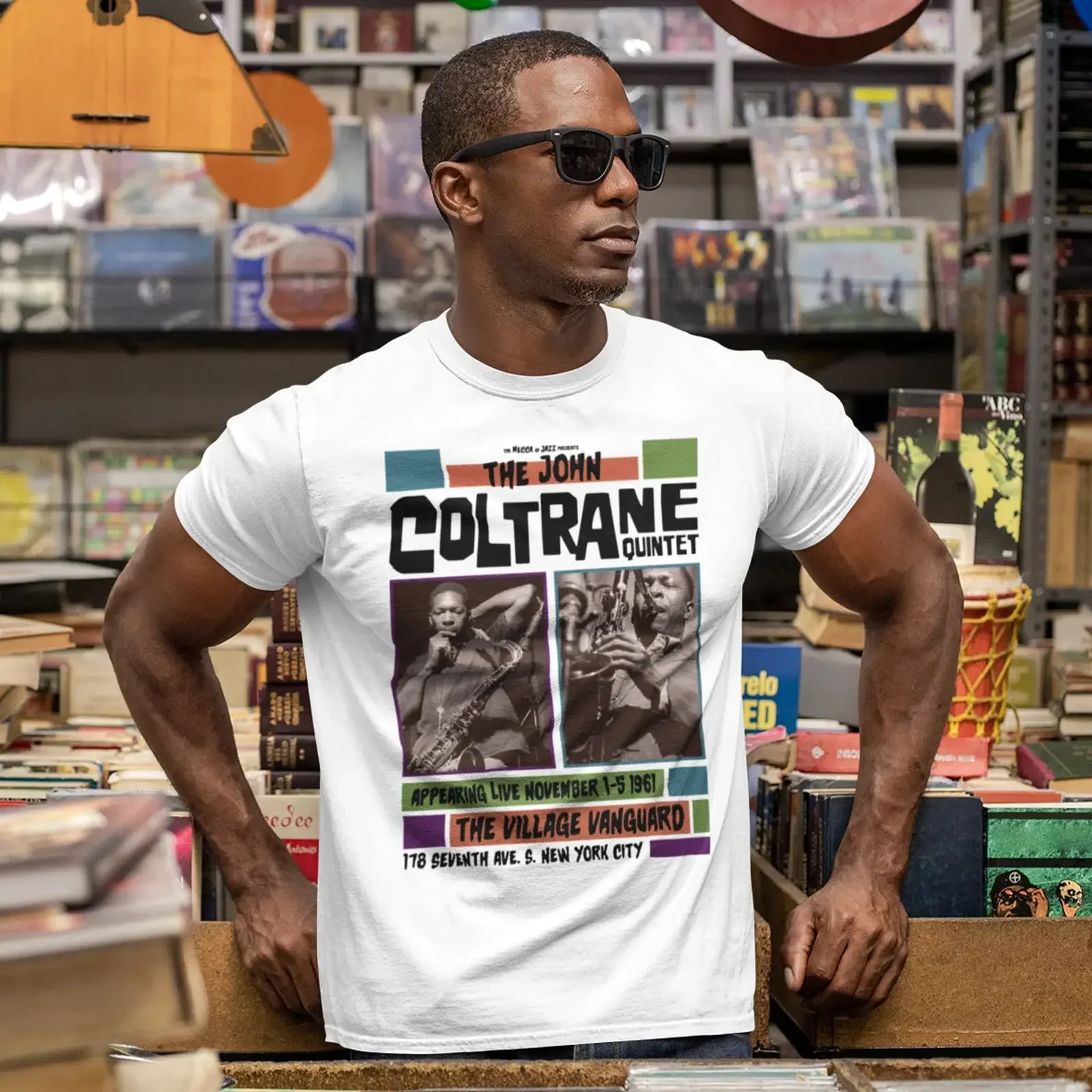 John Coltrane Jazz T Shirt Lover Musician Saxophone Player vintage Washed Breathable graphic Versatile Soft Stylish Unisex