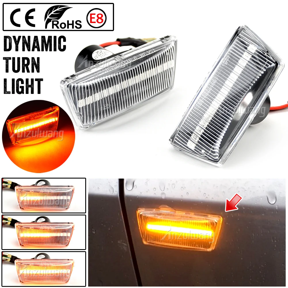 For Opel Insignia Astra H Zafira B Corsa D For Chevrolet Cruze Led Dynamic Side Marker Turn Signal Light Sequential Blinker