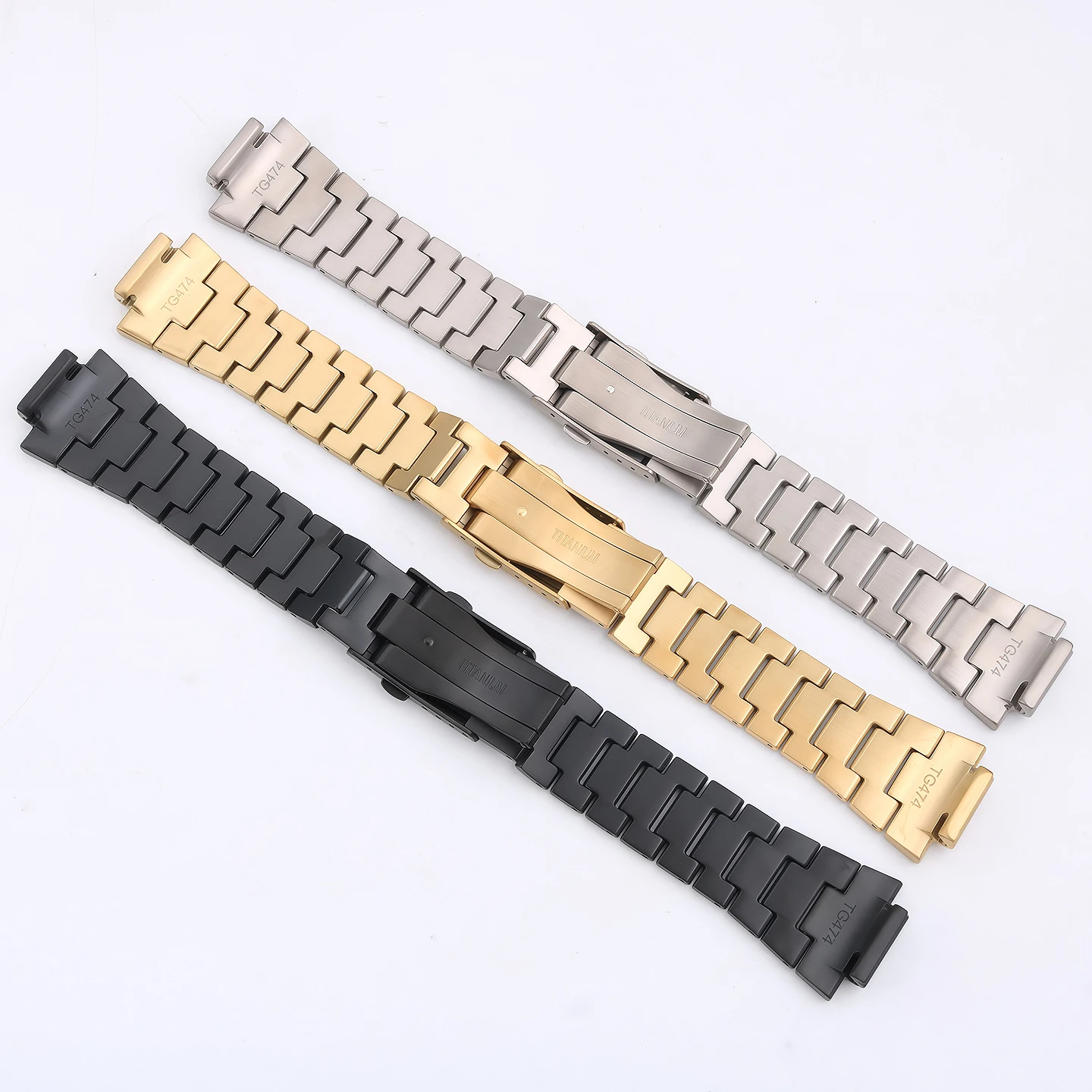 For Casio G-SHOCK Series GM-2100/GBM2100: Steel Strap Specifically Designed for the “Farmhouse Oak” Modification, 16mm