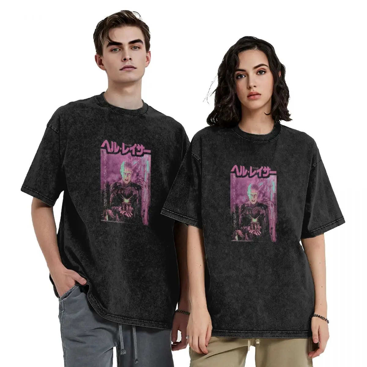 

Hellraiser Japanese Pink T-Shirt football t shirt cotton graphic tees vintage clothes fashion shirts compression shirt men