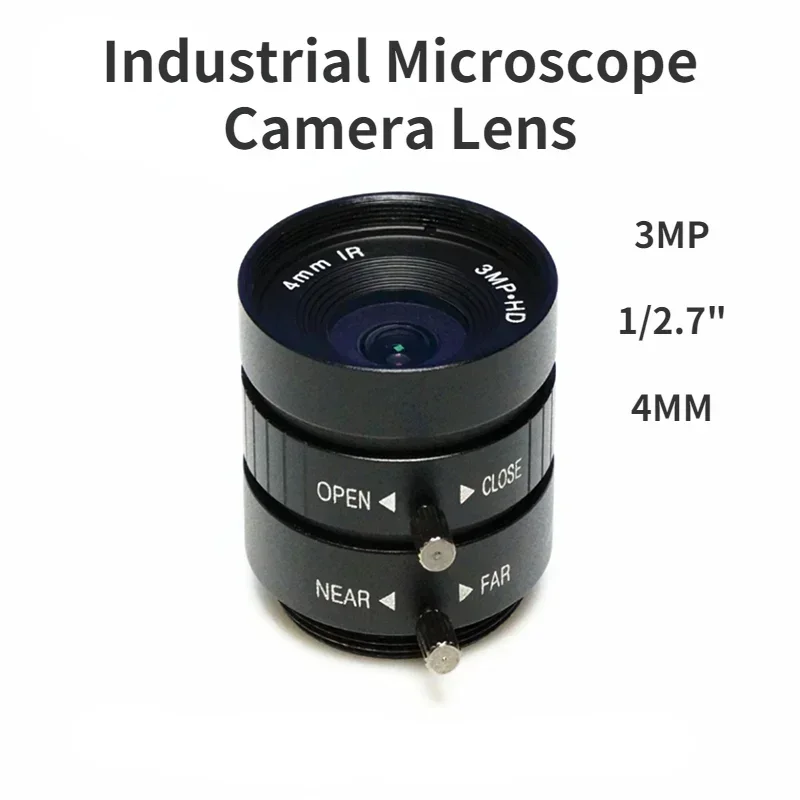 3MP HD Industrieobjektiv 4-25mm Manuelle Blende Fester Fokus CS-Mount für CCTV-Überwachung IP-Sicherheitsmikroskopkamera