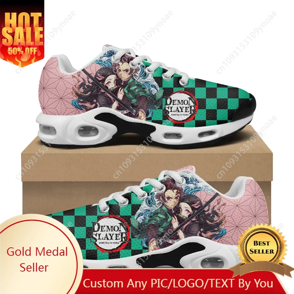 

Tanjiro Kamado Air Cushion Sports Sneakers Anime Shoes Mens Womens Teenager High Quality Footwear Custom Made Mesh Sneaker