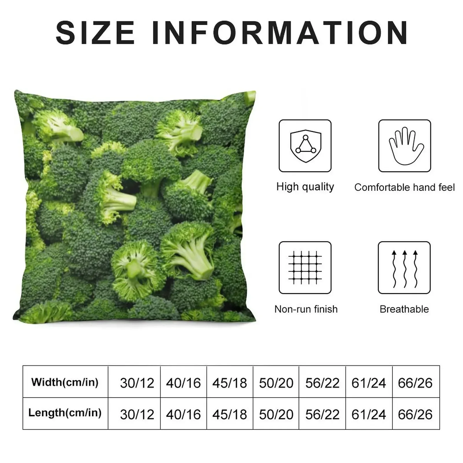 broccoli Throw Pillow luxury home accessories Rectangular Cushion Cover Throw Pillow Covers pillow