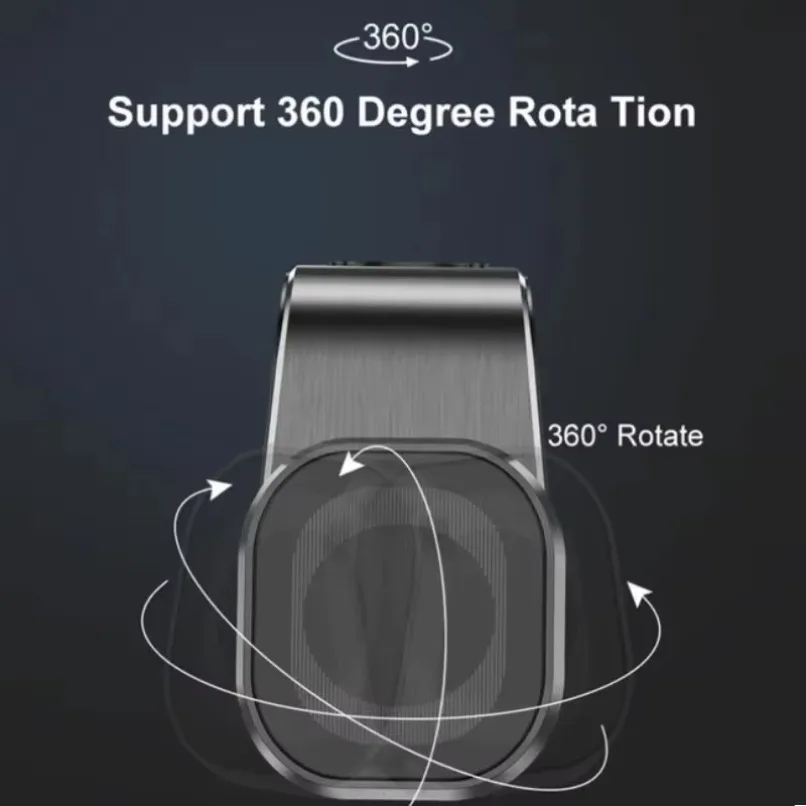 360度回転式マグネット式車載スマホホルダー °   マグセーフ対応 iPhone 16 15 14 13 12 Xiaomi Samsung スマートフォン用 回転式エアベントクリップマウント ブラケット