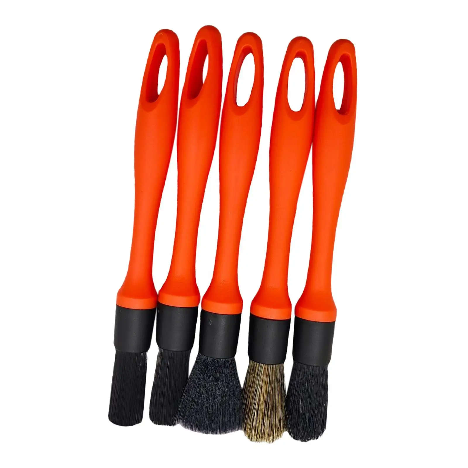 5x Auto Detailing Brushes Premium for Dashboard Vehicle Cleaning Engine