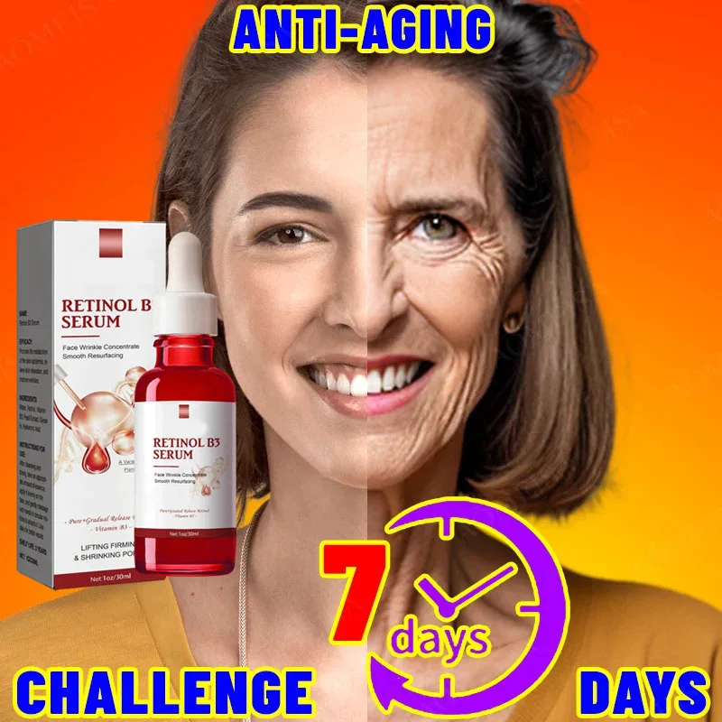 

Firming Lifting Anti-Aging Liquid Fade Fine Lines Whitening Korean Skin Care Products Retinol Wrinkle Remover Face Serum