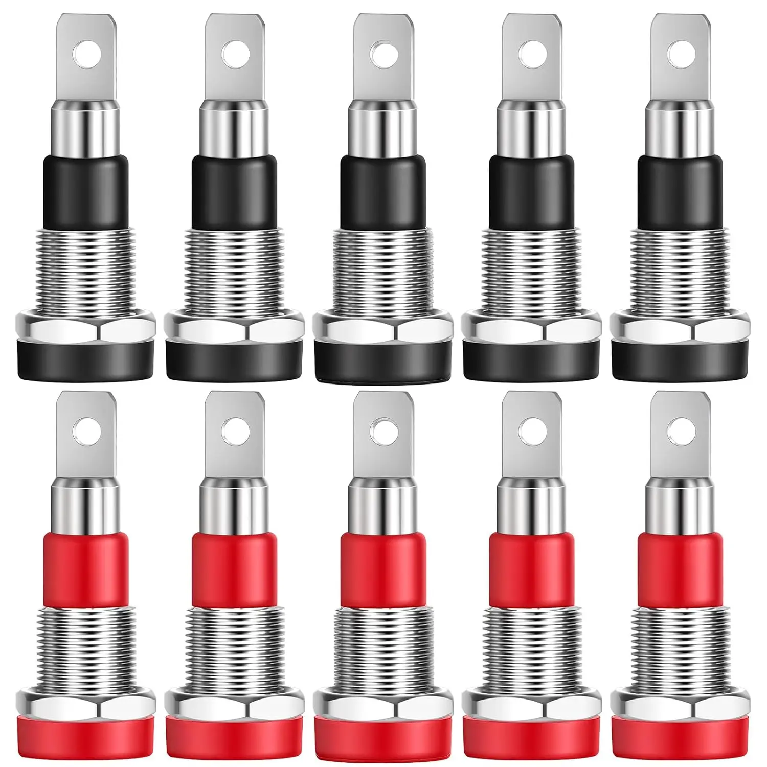 4mm Banana Jack Female Panel Mount Banana Socket Binding Post Adapter for 4mm Banana Plug Connectors