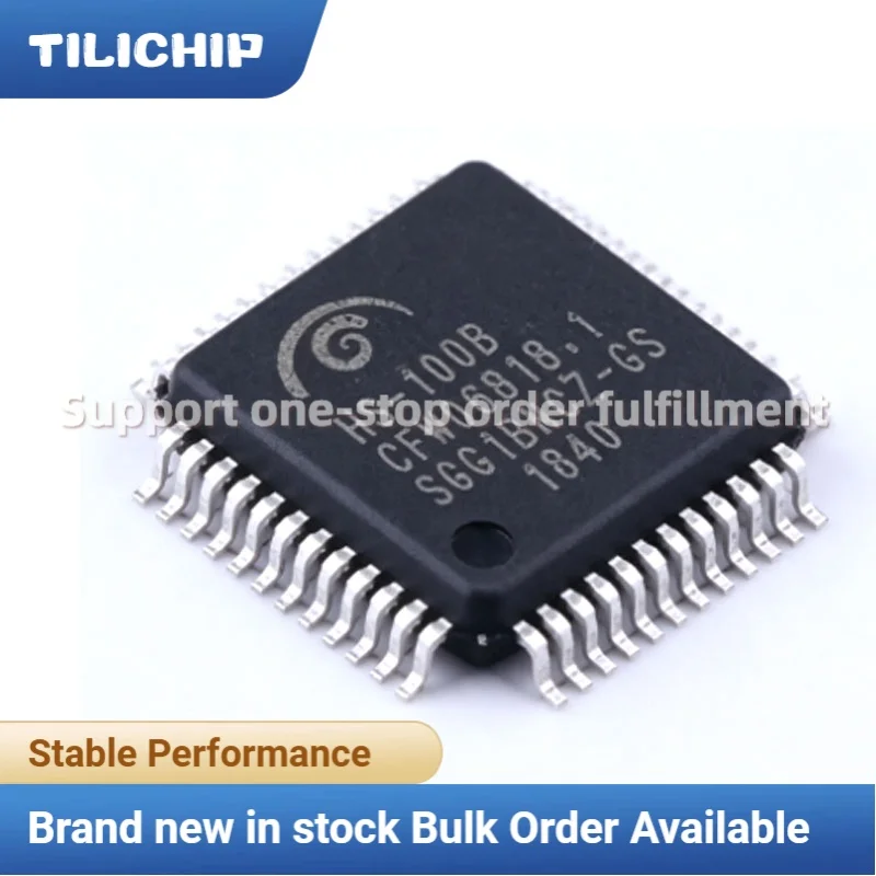 10PCS HS-100B microcontroller, LQFP-48 package, audio interface chip, transceiver, codec, brand new and original