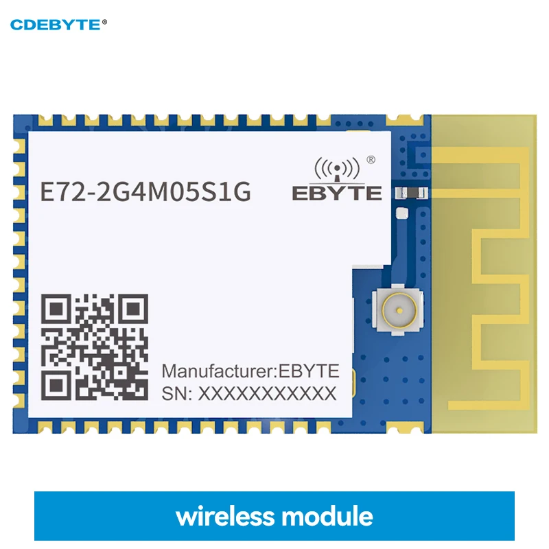 

CC2642R Wireless Bluetooth SoC Module 2.4GHz BLE5.2 CDEBYTE E72-2G4M05S1G SMD Module PCB IPEX Antenna Interface With RF Shield