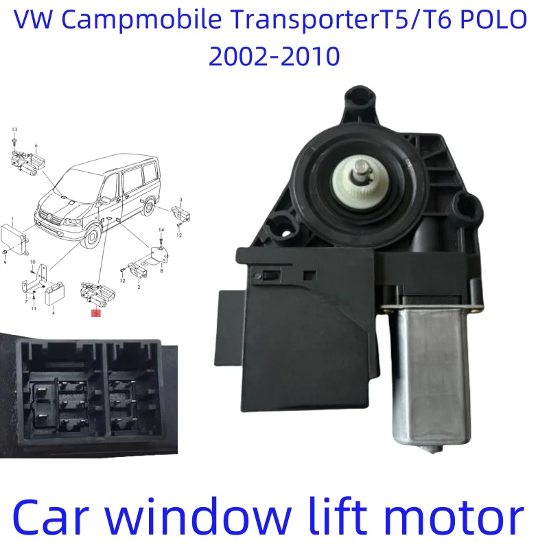 For VW T5 Transporter T5 T6 Campmobile Roomster For Skoda Fabia Window Lift Motor New 6Y2959802 6Y2959801 6Y1959801 6Y1959802/A