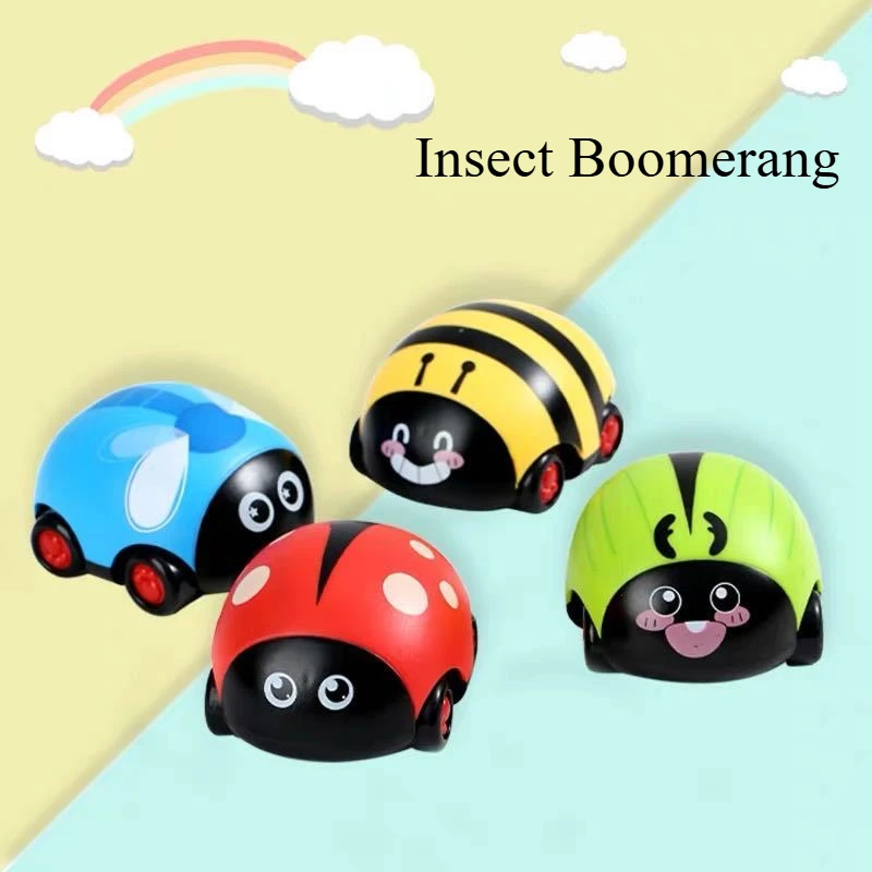 Cartoon Inertia Insect Boomerang Car Drop-resistant Car Double Boomerang Small Car Cute Double Boomerang Cart