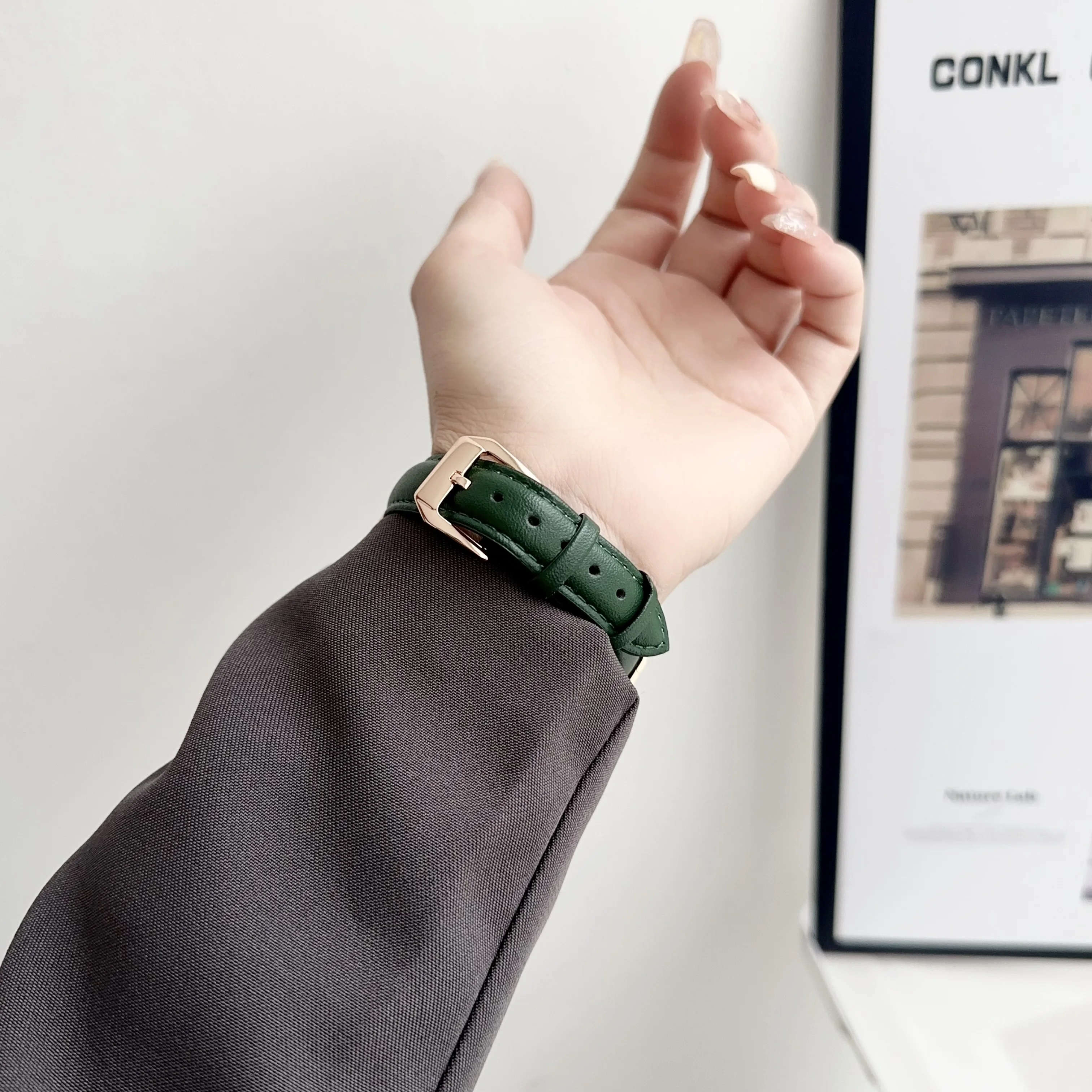 Ремешок кожаный для Apple iwatch band 40/44 мм 45 мм 89 Ultra2 49 мм