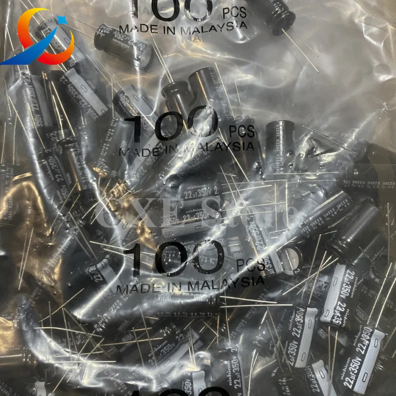 10PCS VR 350V22UF Volume 12.5X25MM Nichicon Electrolytic capacitors UVR2V220MHD 22UF 350V NEW