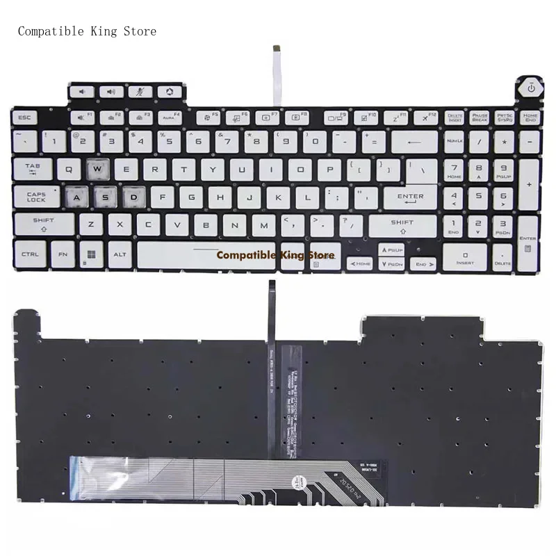 d For Asus FA507 FA507R FX607 FX507 F15 A15 F17 A17 FX507Z FX707 FX517 TUF517Z FX607 FX707Z FA707R US Layout Keyboard