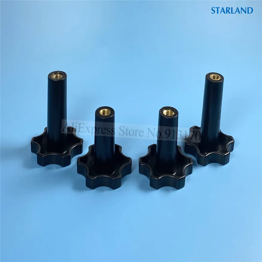 2 Long + 2 Short Clamping Nuts New Parts Flower Form Knob Screw Nuts Accessories Of Ice Cream Makers Soft Serve Machines