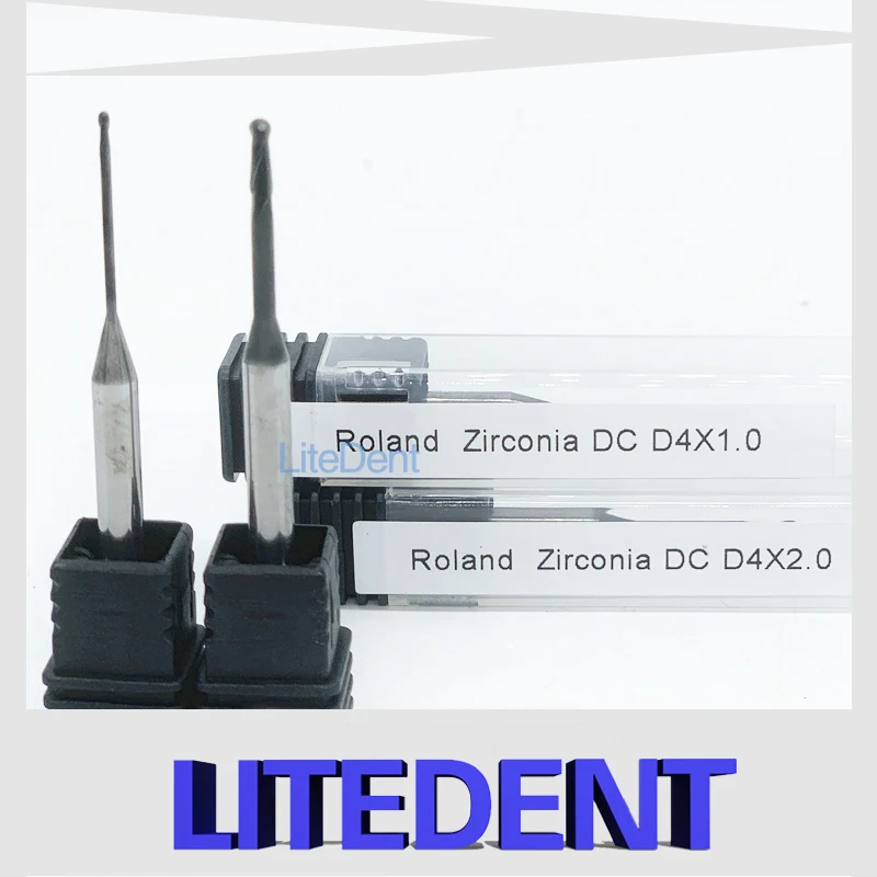 DC Coating Roland DWX-4/50/51d/52d Diamond Coated Milling Burs Dental Lab Material CADCAM Zirconia Block Bur Cutting 500 Crowns