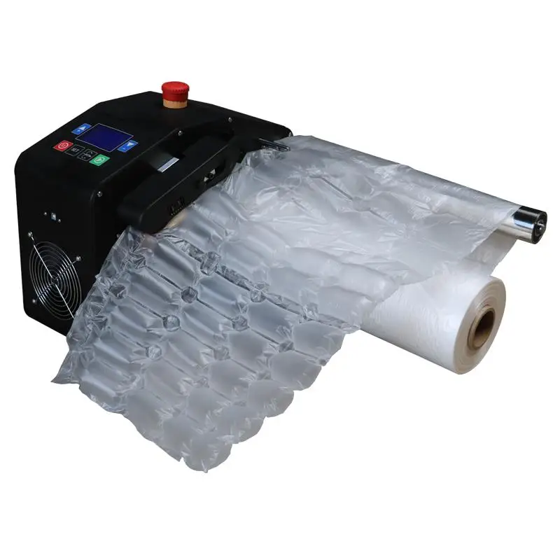 Bubble-wrap Pillow Tube Row Roll Filling Wrapping Film CQX-035 Automatic Mini Gas-flushing Air Cushion Machine