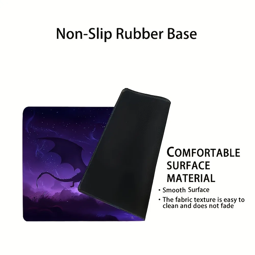 Mysterious Purple Aurora Dragon Game Pad, suitable for trading card games, tabletop games, etc., applicable to card games