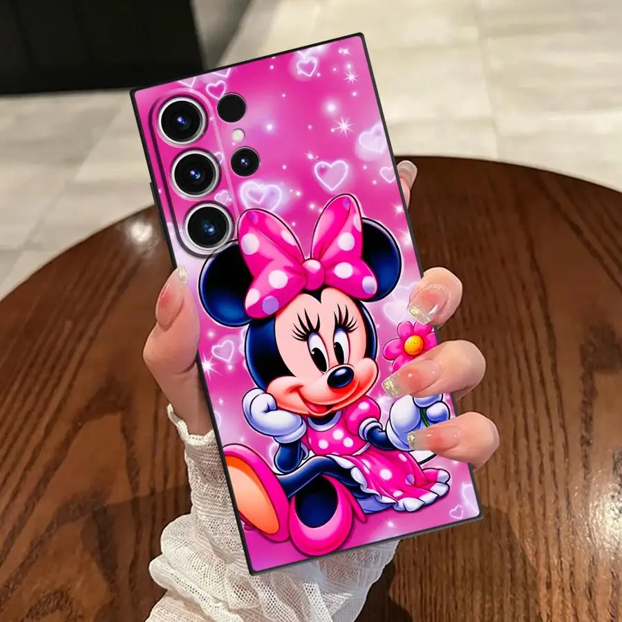 Soft Back Phone Cover Case for Samsung Galaxy S21 S24+ S9 S25+ S22 S20 S23 FE S25 Ultra S24 Plus Disney Minnie