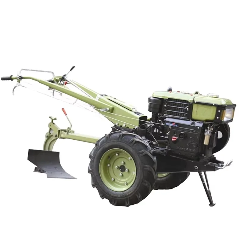 Electric starter High Quality 20HP Water Cooling  diesel Agricultural Vehicle Farm Walking Tractors with rotary tiller