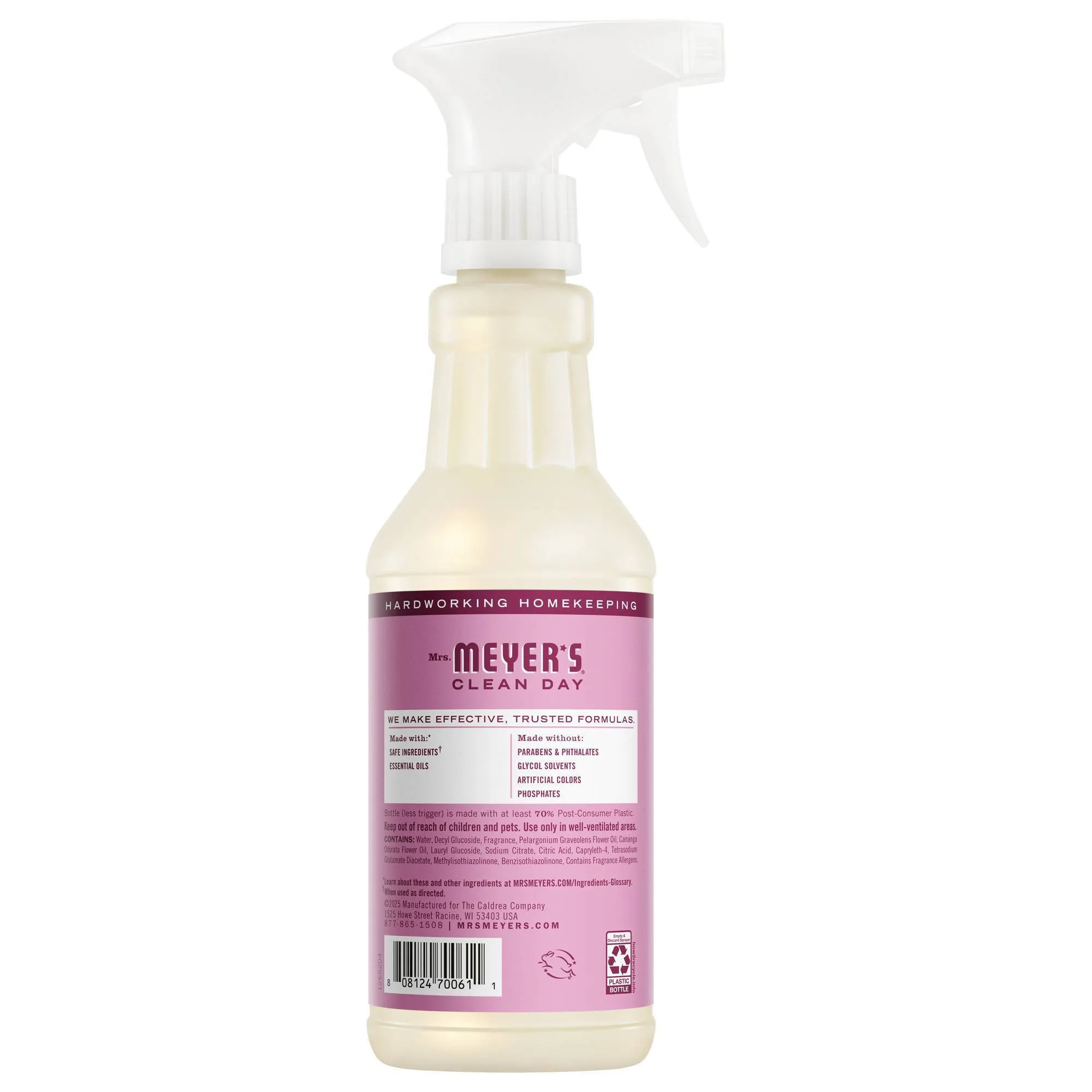 Peony Scented Multi-Surface Everyday Cleaner 16 Fl Oz, Plant-Derived Spray For Kitchen Home Surfaces