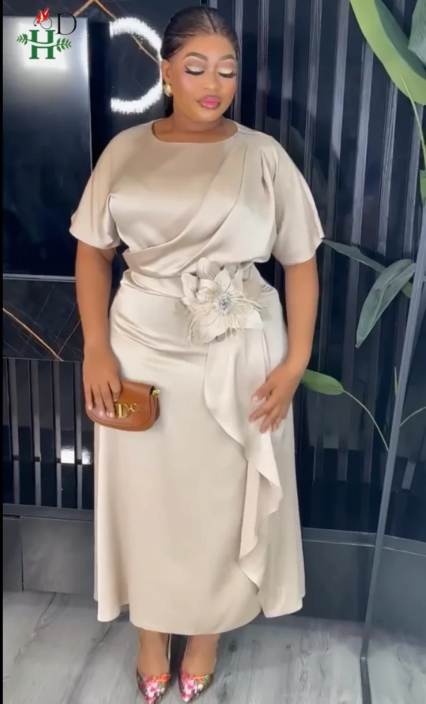 

H&D African Clothes Plus Size For Women Elegant Dresses Party Wedding Dress Daily Ankara Dress Office Wear Summer Musilm Gown