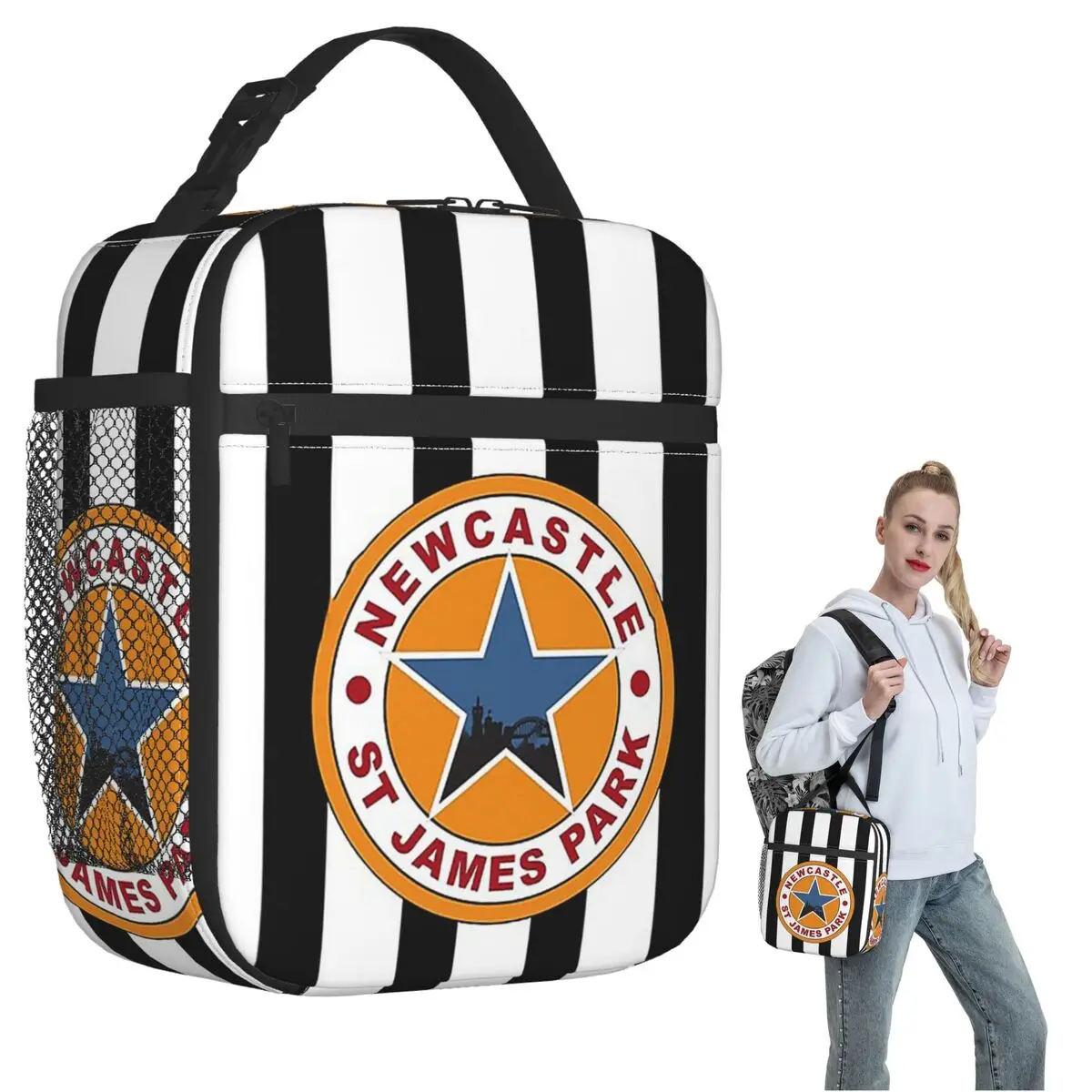 

Magpies Newcastle - изолированная сумка для обеда Newcastle Magpies для женщин и детей, портативные коробки для еды, термосумка для обеда