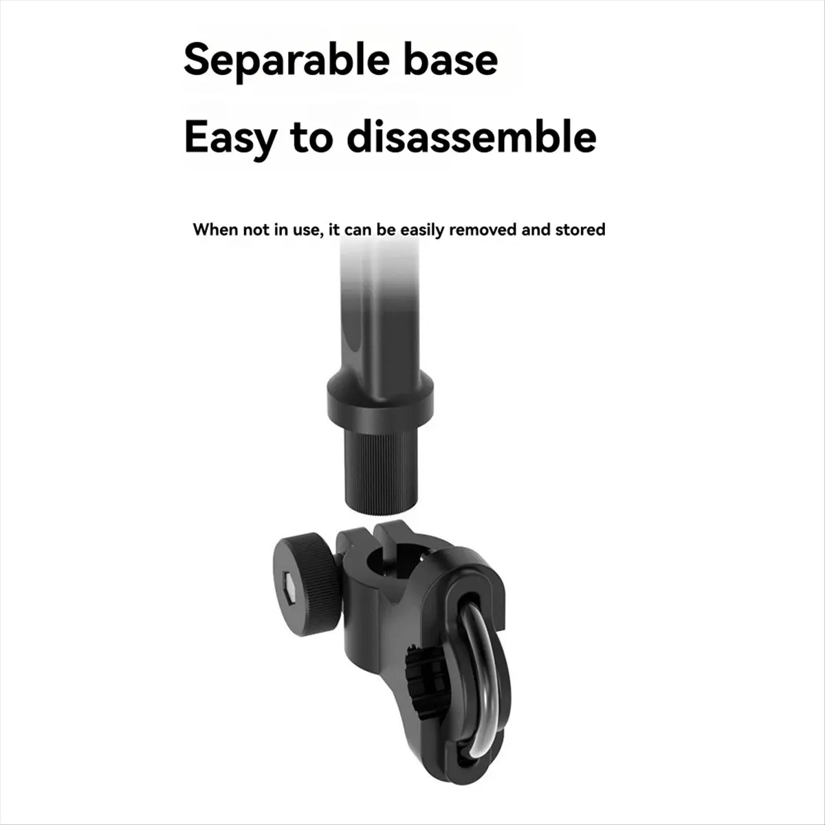 ABST Golf Push Cart Umbrella Holder, Height-Adjustable Umbrella Holder for Strollers, Wheelchairs, Bicycles, Beach Chairs