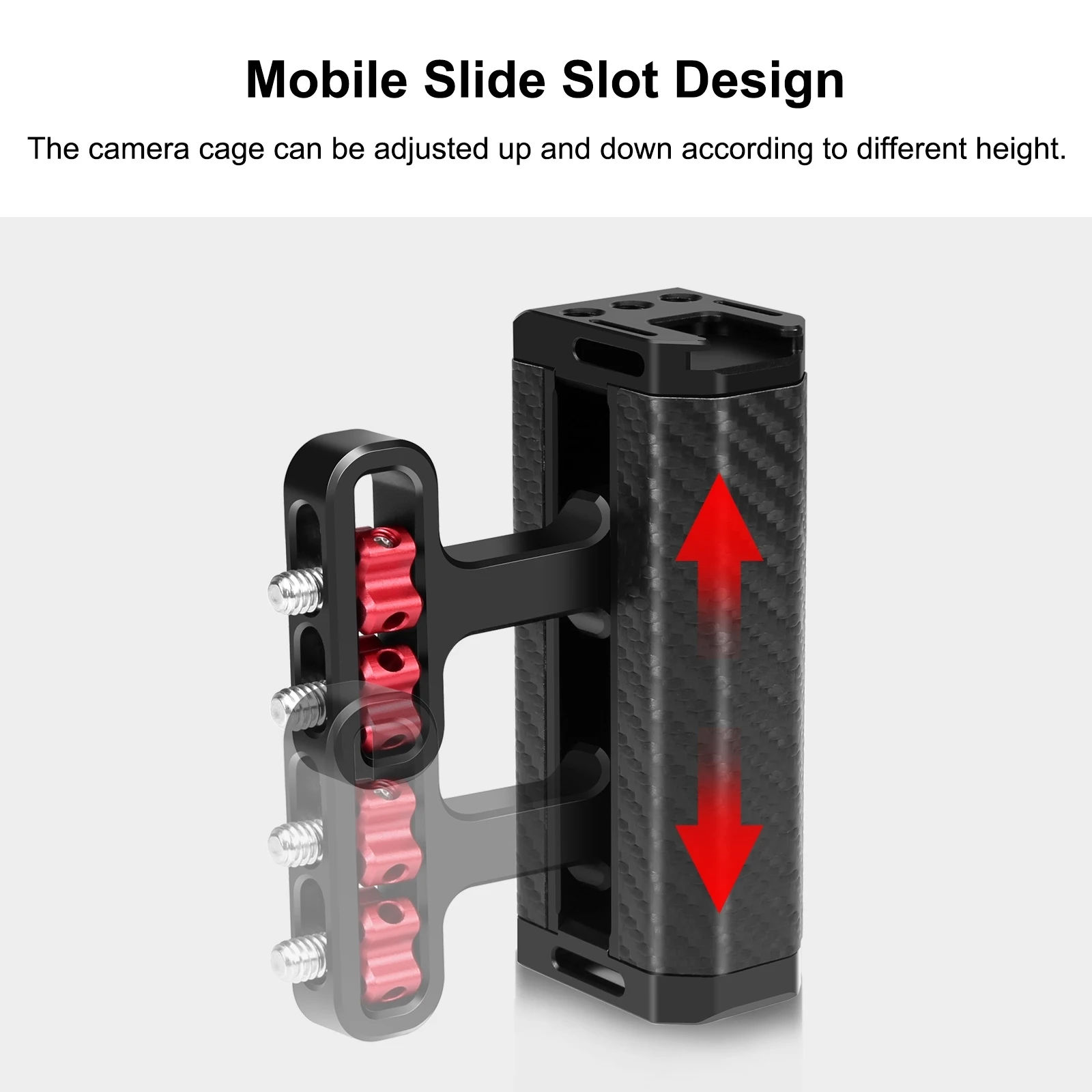 Mango lateral de metal universal para cámara PULUZ con soporte de zapata fría para estabilizador de jaula de cámara