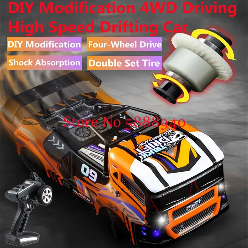 

DIY Modifcation 4WD Diving High Speed Drifting Remote Control Car Metal Transmission Four Wheel Independent Suspension RC Car To