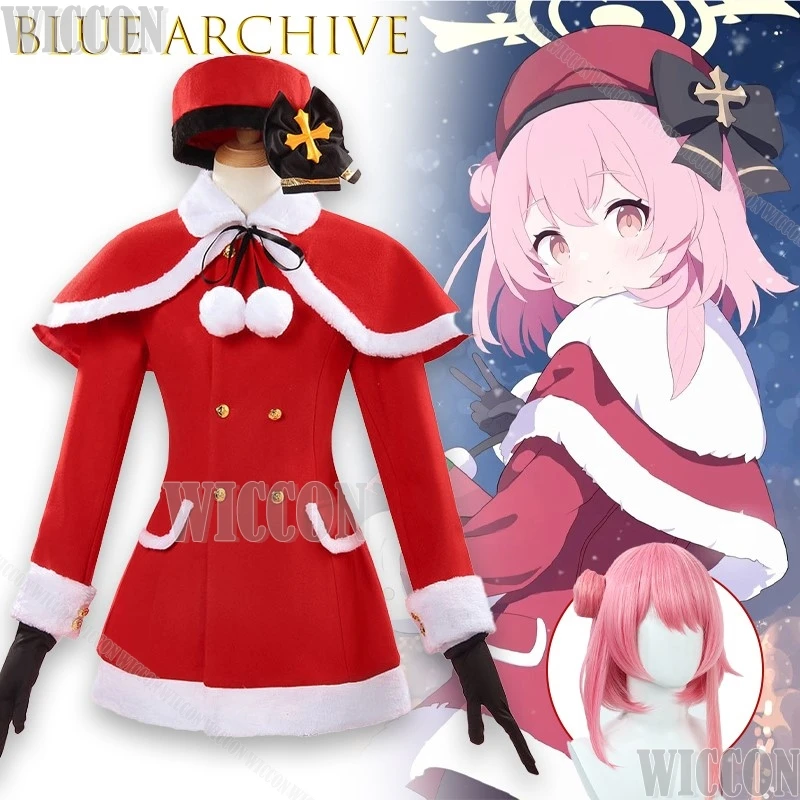 

Blue Archive Serika Christmas Cosplay Costume Game Roleplay Outfit Christmas Red Dress Sexy Kawaii Carnival Festival Suit Cos‌‌‌