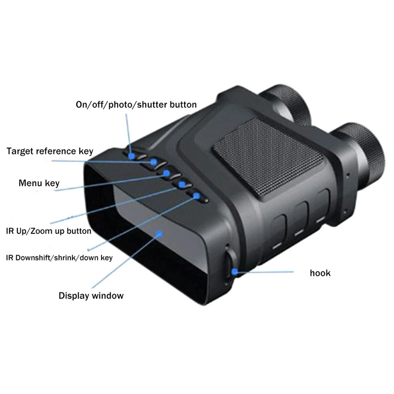 Night Vision Binoculars 850Mm Infrared HD 5X Digital Zoom Telescope Night Vision Goggles For Hunting Camping Surveillance