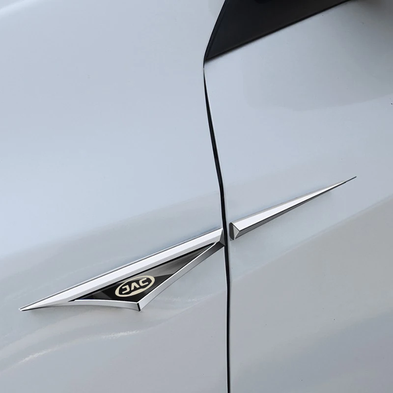 Adesivo de emblema da lâmina do pára-lama lateral da porta do carro para ﻿ JAC J3 J4 J5 J6 J7 J8 JS2 JS3 JS4 JS5 JS6 JS7 JS8 T6 T8 M3 M4 iEV7S iEVS4