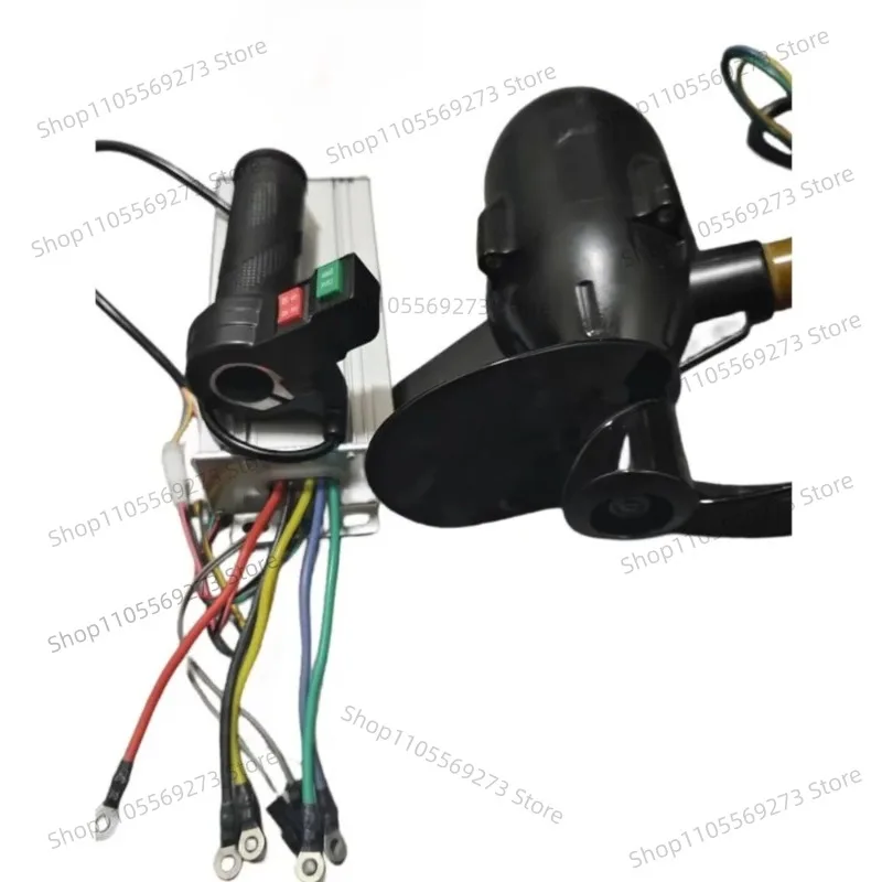 1500W High Power Water Motor Thruster 12V-60V Aluminum Alloy Kayak Marine Propeller 1 Ton Thrust