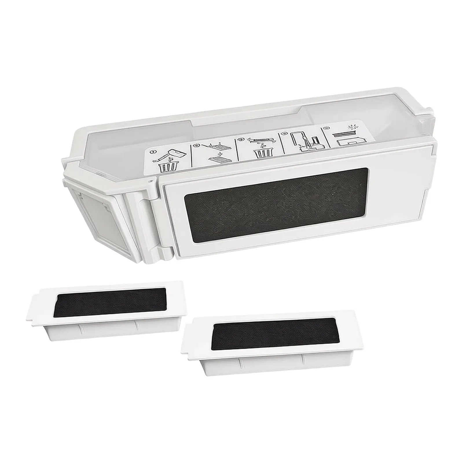 Advanced Filtration Advanced Filtration Robot Vacuum Dustbin Captures Fine Particles Dust Collection Box Integrated Filter
