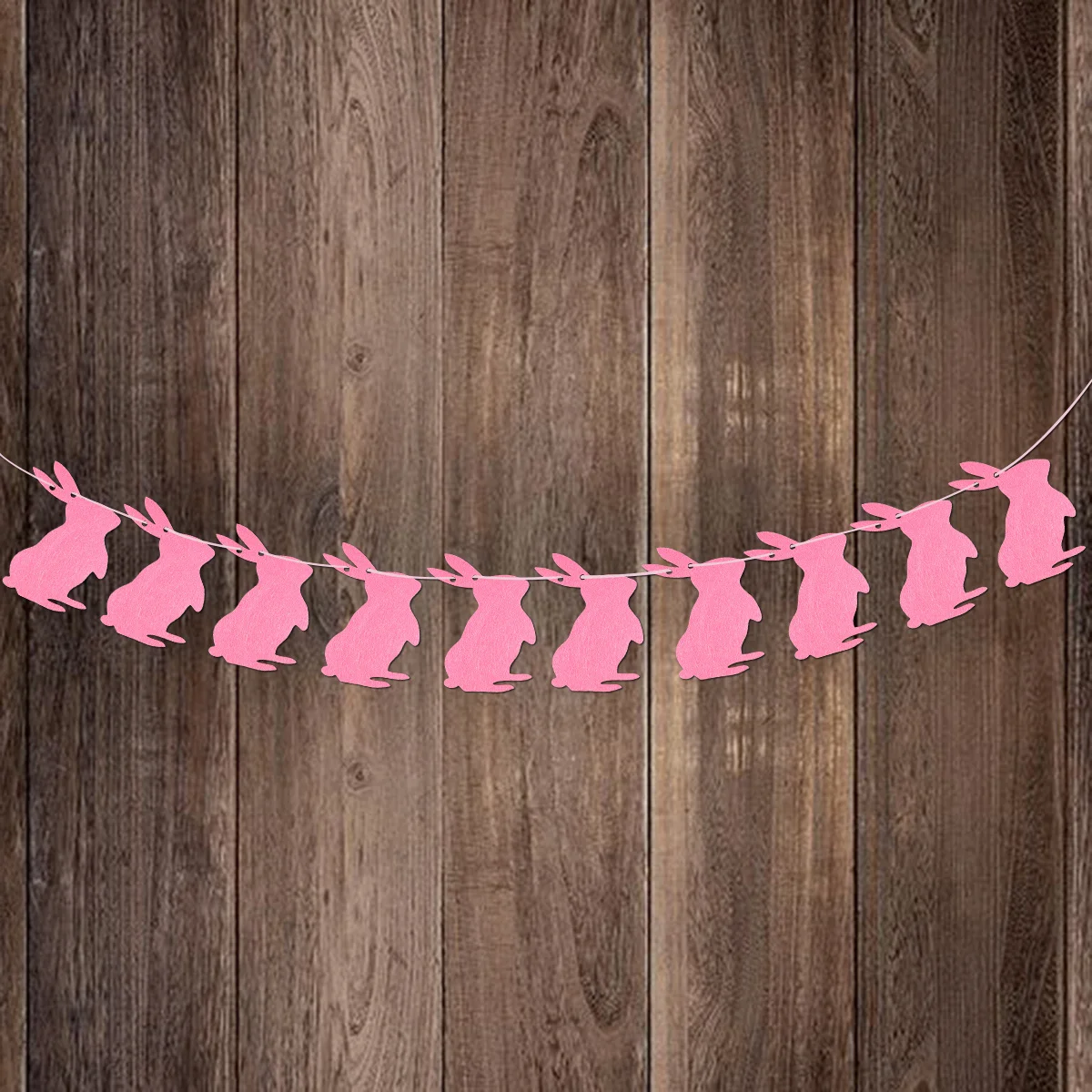 

Easter Bunny Bunting Garland 3 Meters Colorful Flags Vintage Jute Happy Easter Banner For Party Decorations Room