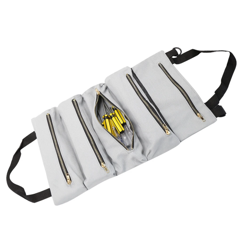 

Сверхмощная сумка для инструментов в рулонах, безопасная и организованная, прочная, портативная, многоцелевая, в рулонах для инструментов, хаки