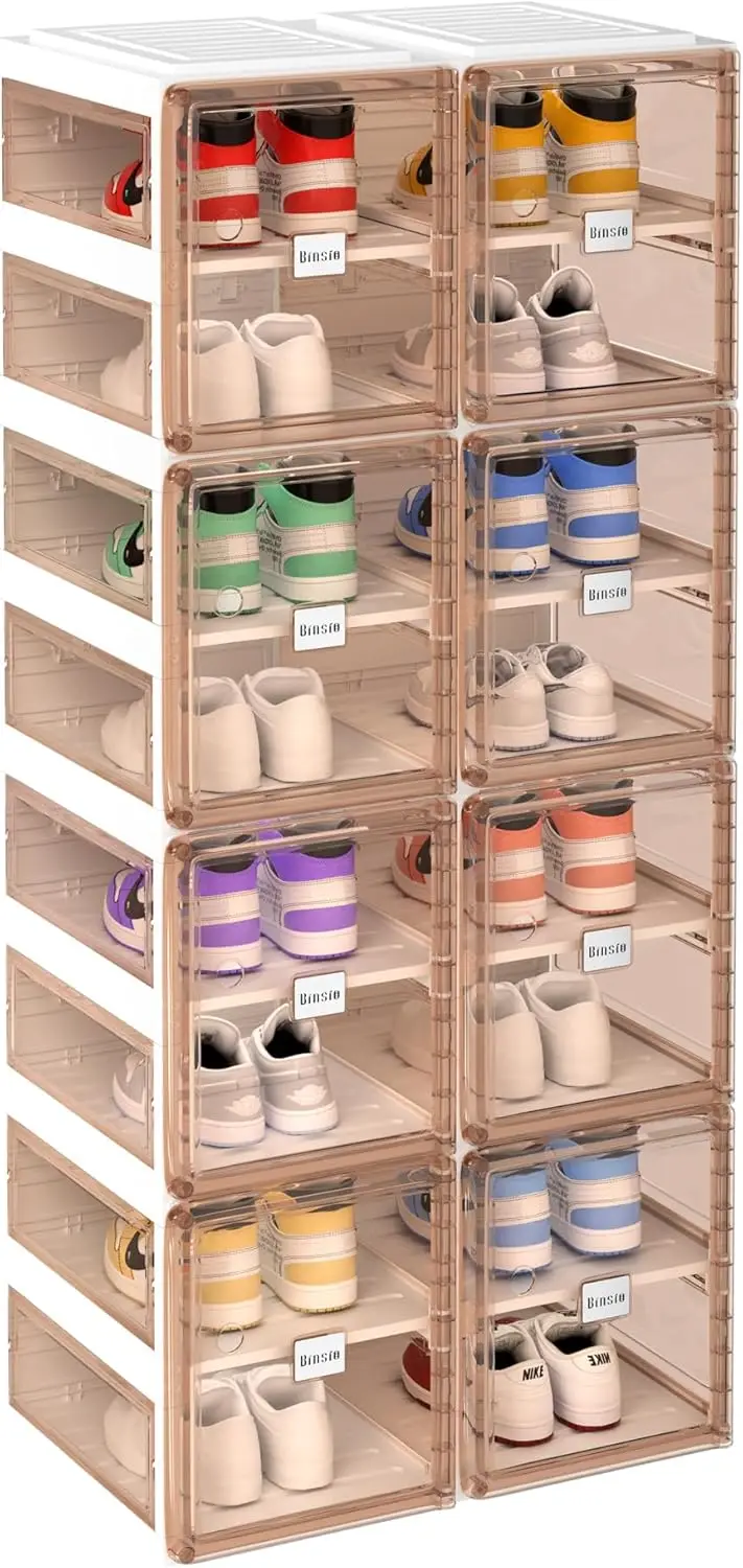 Organizer, Storage Rack for Closet, Cabinet for Entryway, Plastic, Foldable Box, Fast Assembly Shelf, O