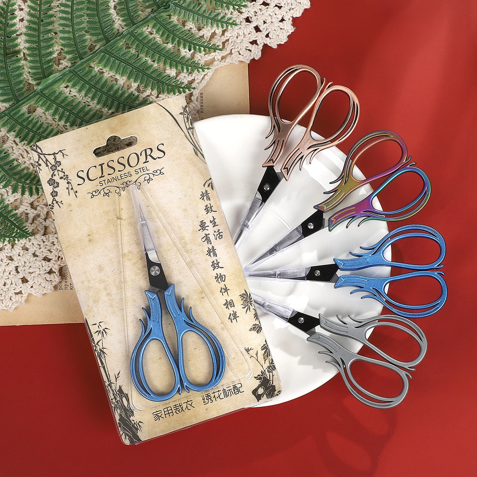 خمر على شكل قلب السحلية عبر غرزة مقص أدوات القطع الإبداعية DIY مجلة المواد طالب لوازم القرطاسية