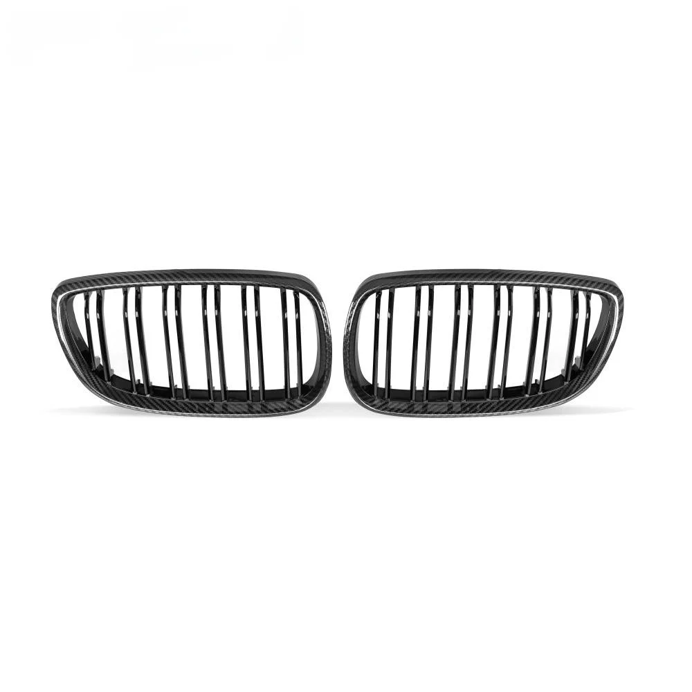 

High Glossy Carbon Fiber E92 Front Bumper Grille Center Frame Air Intake Grill for 3 Series E92 PRE-LCI Coupe 2006-2009