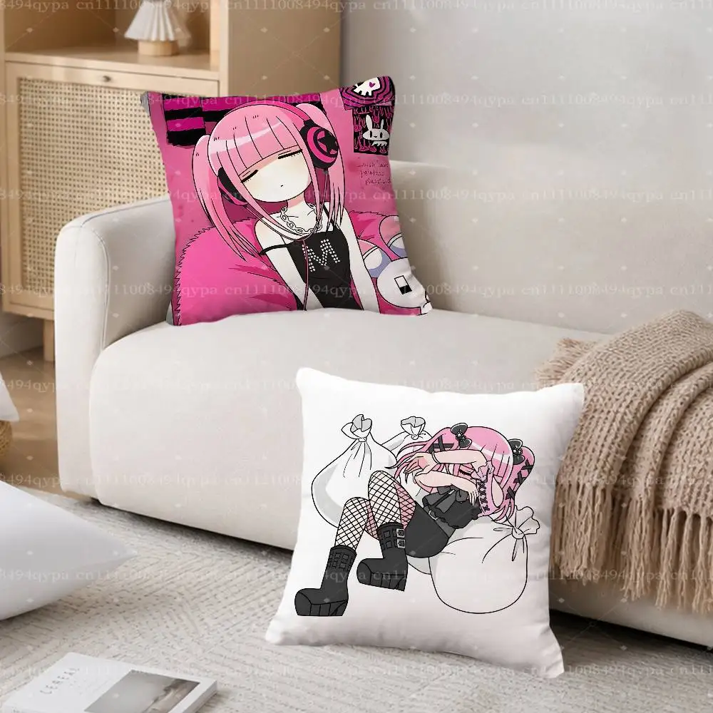 Momoka M-Menhera Chan Pillowcase With Zipper Throw Pillow Cover Decorative Shams Cushion Covers for Bed Living Room Couch