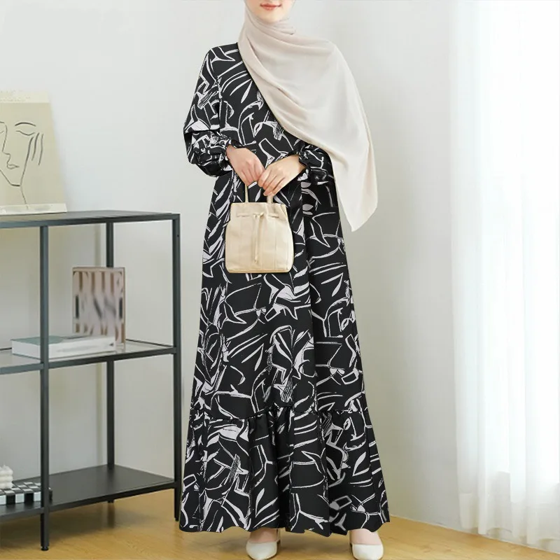 

Women's robes, Dubai traditional festival Ramadan cotton prayer clothing, African Nigerian clothing
