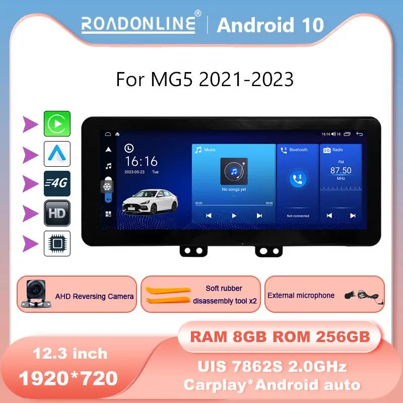 

Android 10 1920*720 Resolution 12.3 inch For MG5 2021-2023 UIS7862 Octa-core 8+256gb Car Navigation CarPlay Car Radio Multimedia