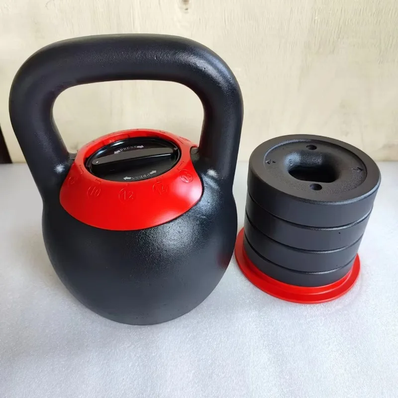 

High-Quality Custom Logo Adjustable Kettlebell - Cast Iron Premium Fitness Equipment for Home Gym & Strength Training