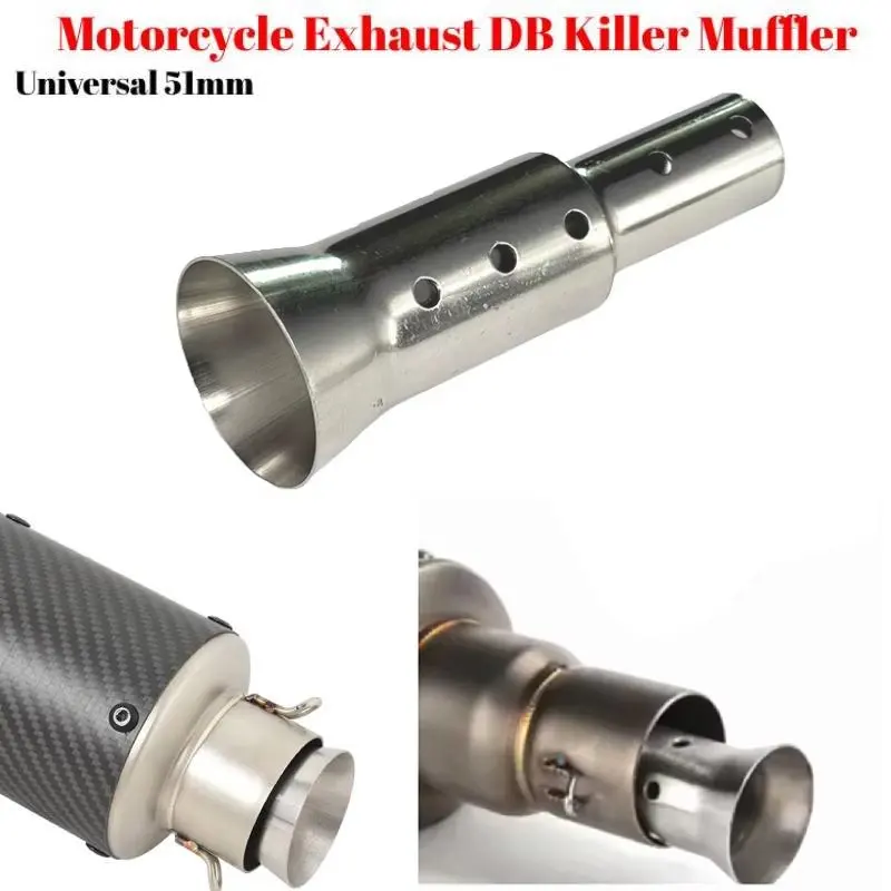Universal 51mm Motorrad Auspuff Escape Abnehmbare DB Killer Schalldämpfer Sound Reduzierer Für Yoshimura Z900 Für Yamaha YZF R1