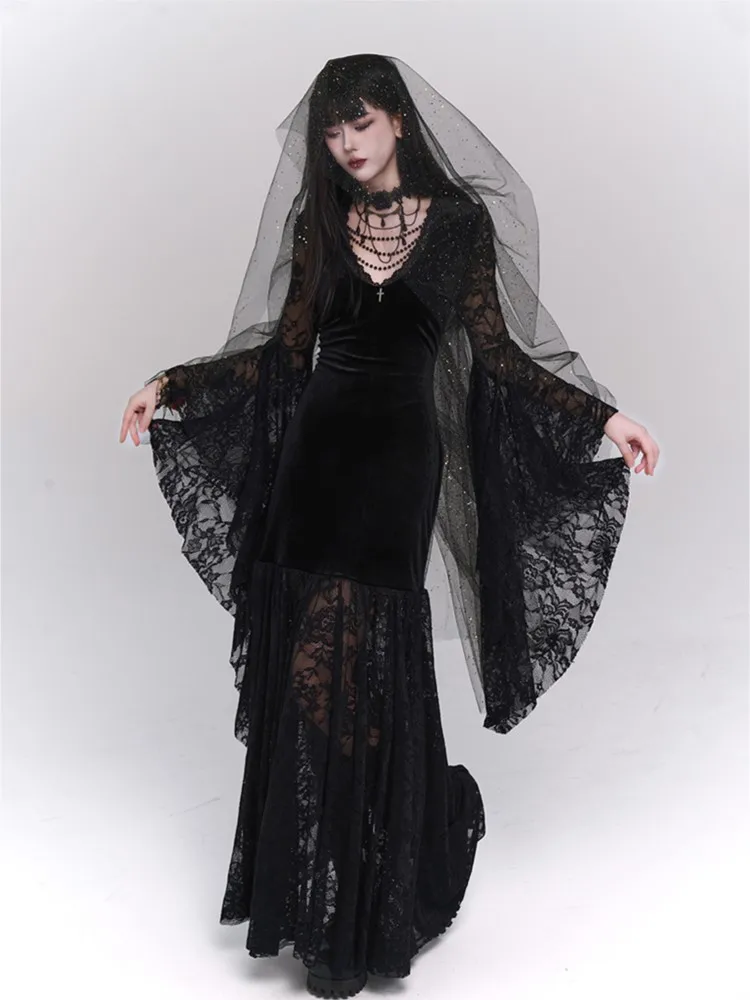 

Ghost black light luxury subculture Dark dress
