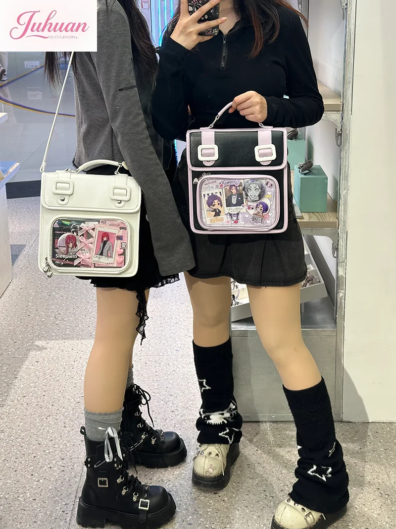 

Japanese Original Two-dimensional Comic Exhibition Ltabag Women Transparent Female Oblique Span Bag Small Food Student Backpack