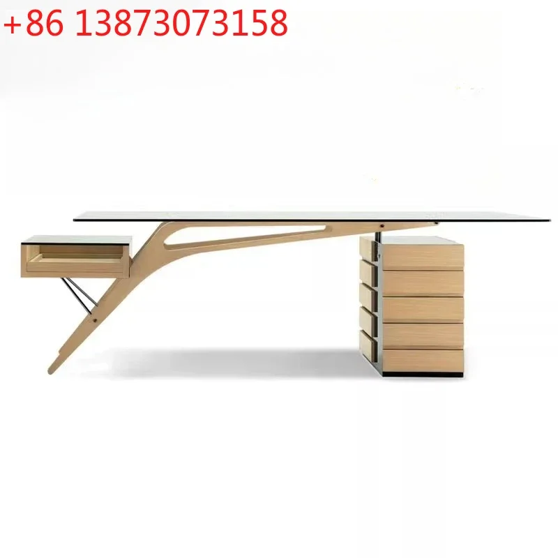 Computer office desk creative manager boss, big class desk, supervisor manager desk