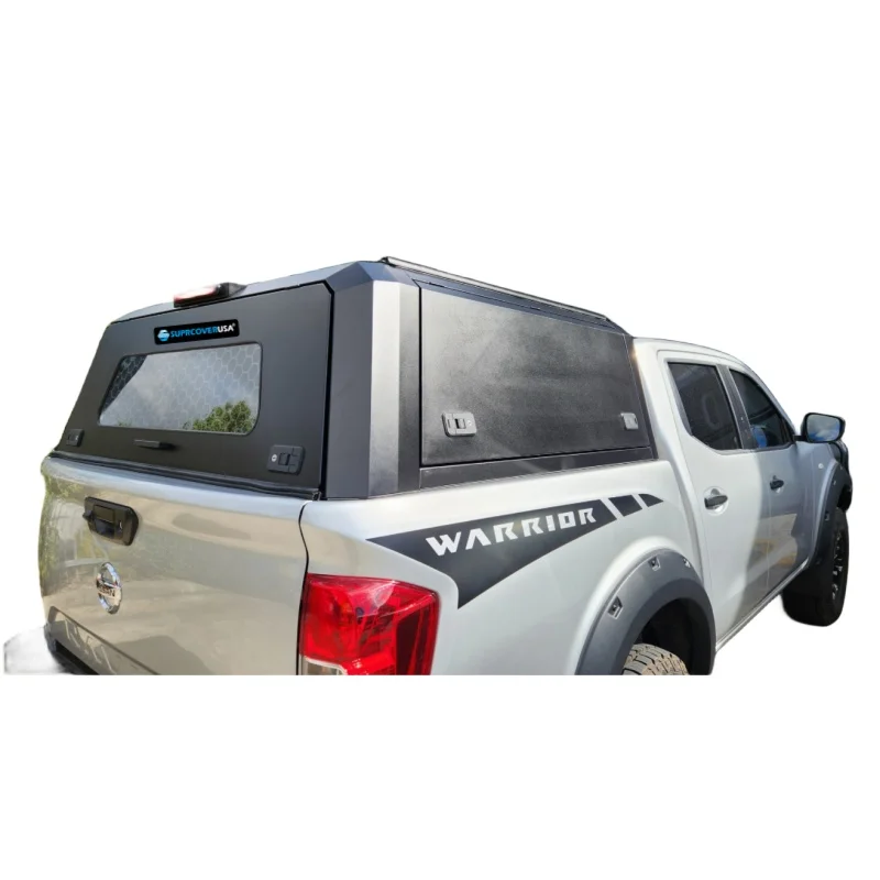KQX 4x4 Multifunctional Aluminum Truck Canopy Topper Cover Hardtop Camper Pickup for NAVARA NP300 DC 2015-2024  HYBRID CANOPY